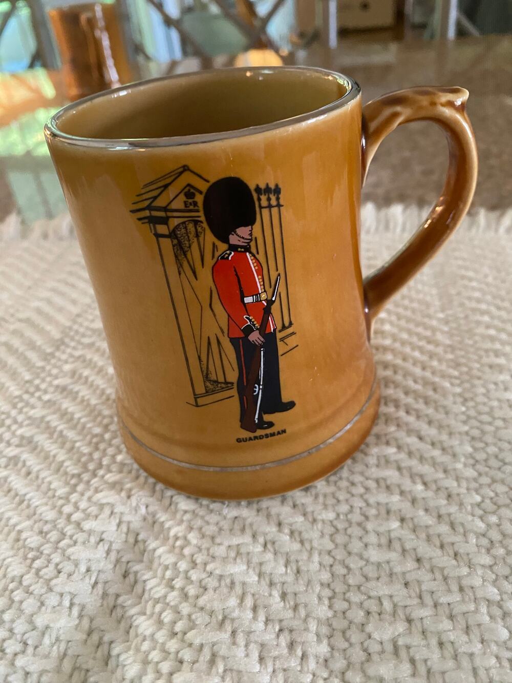 Vintage WADE Ireland Pottery Guardianman Mug-London Mug